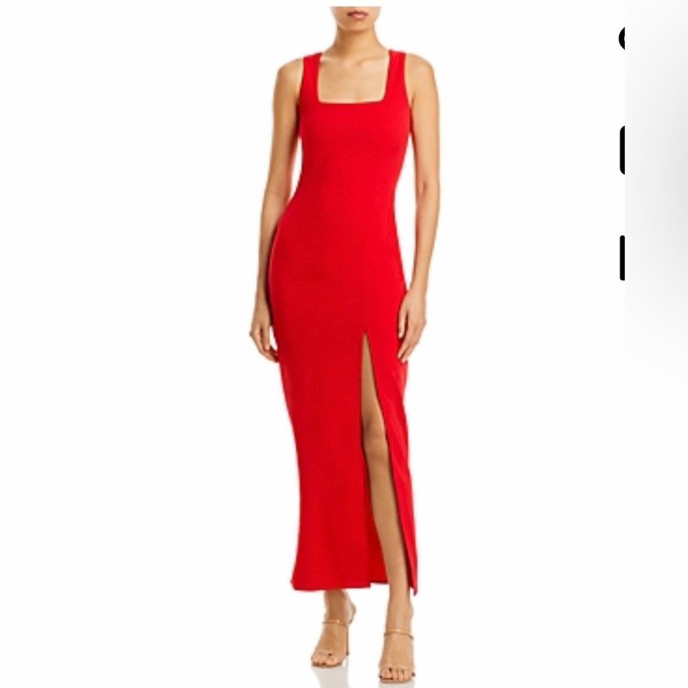 NWT! Aqua Square Neck Cherry Red dress 🍒